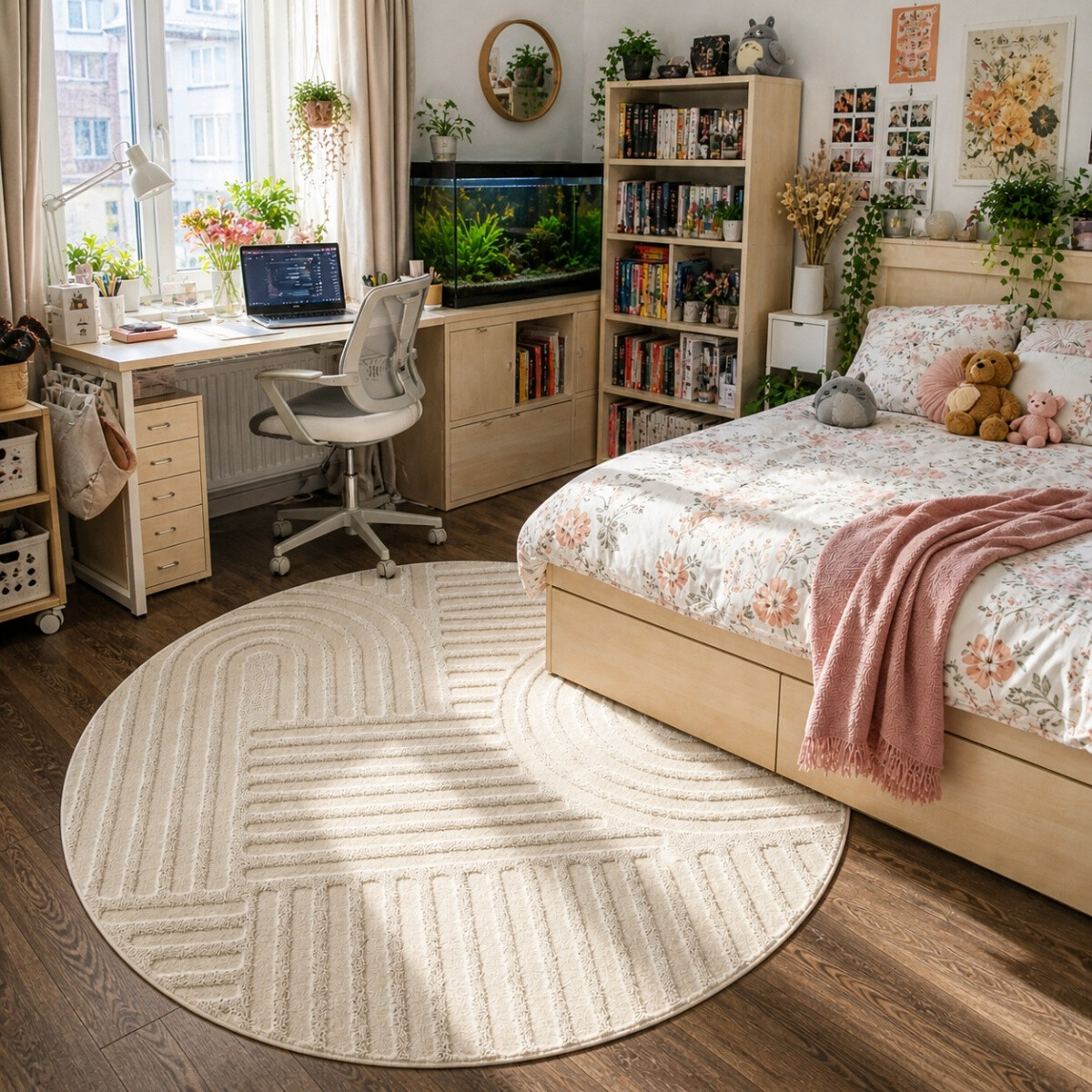 Kusový koberec Art 1121 Cream kruh – pohled z galerie