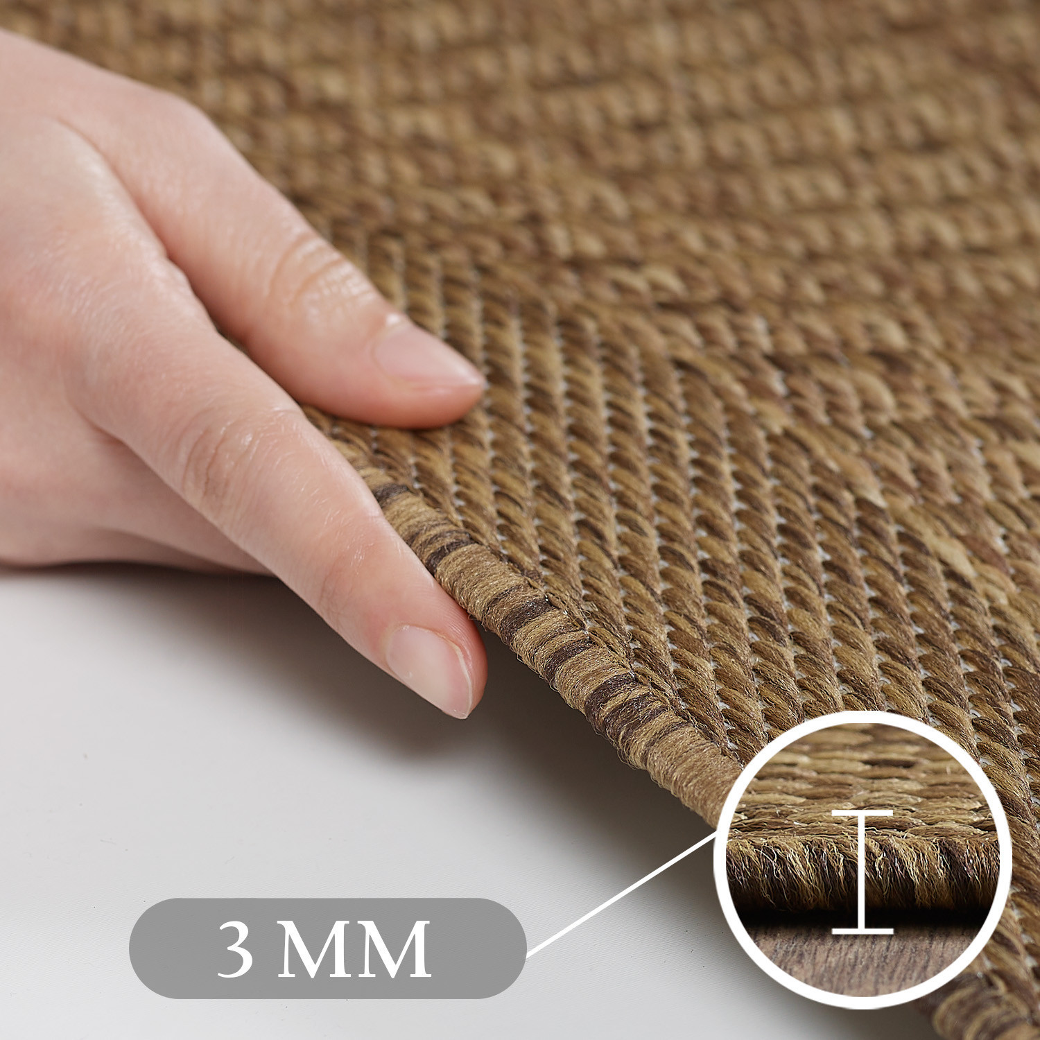 Kusový koberec Giza 1410 Brown kruh – detail z galerie