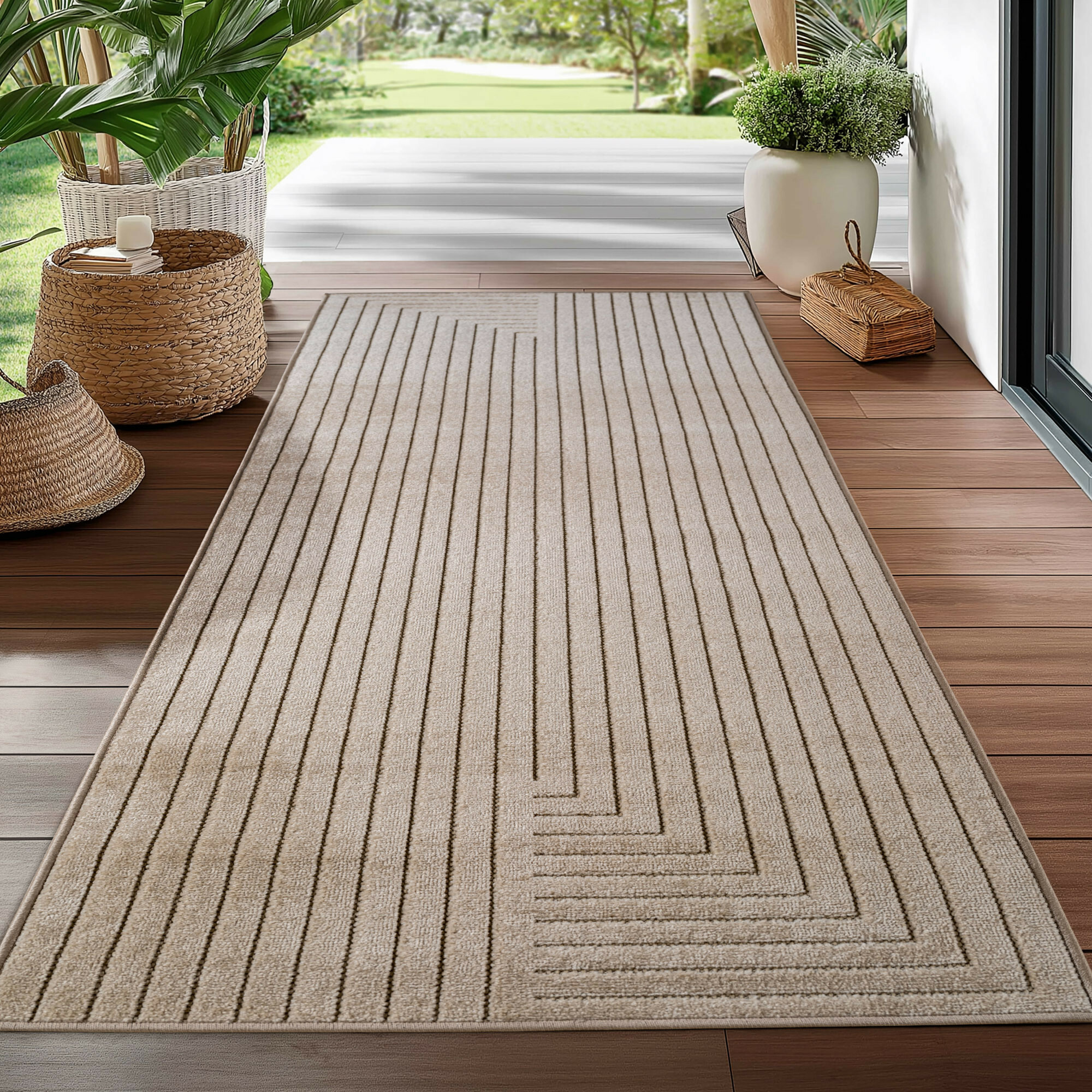 Kusový koberec Nova 1202 beige - na ven i na doma – pohled z galerie