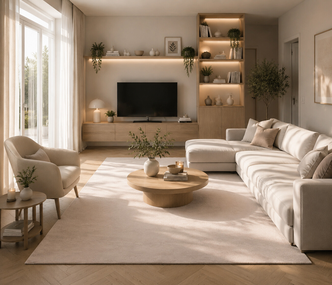 Kusový koberec Sky 5400 Cream – pohled z galerie