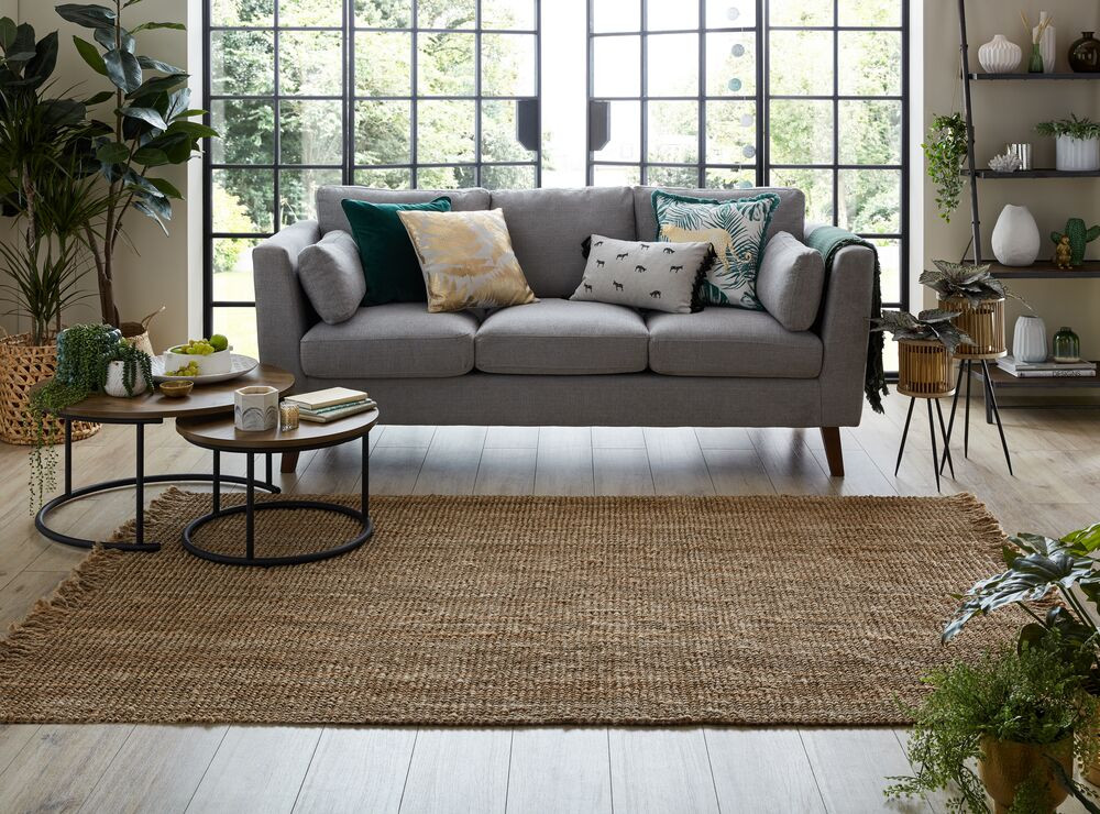 Kusový koberec Sarita Jute Boucle Natural – pohled z galerie