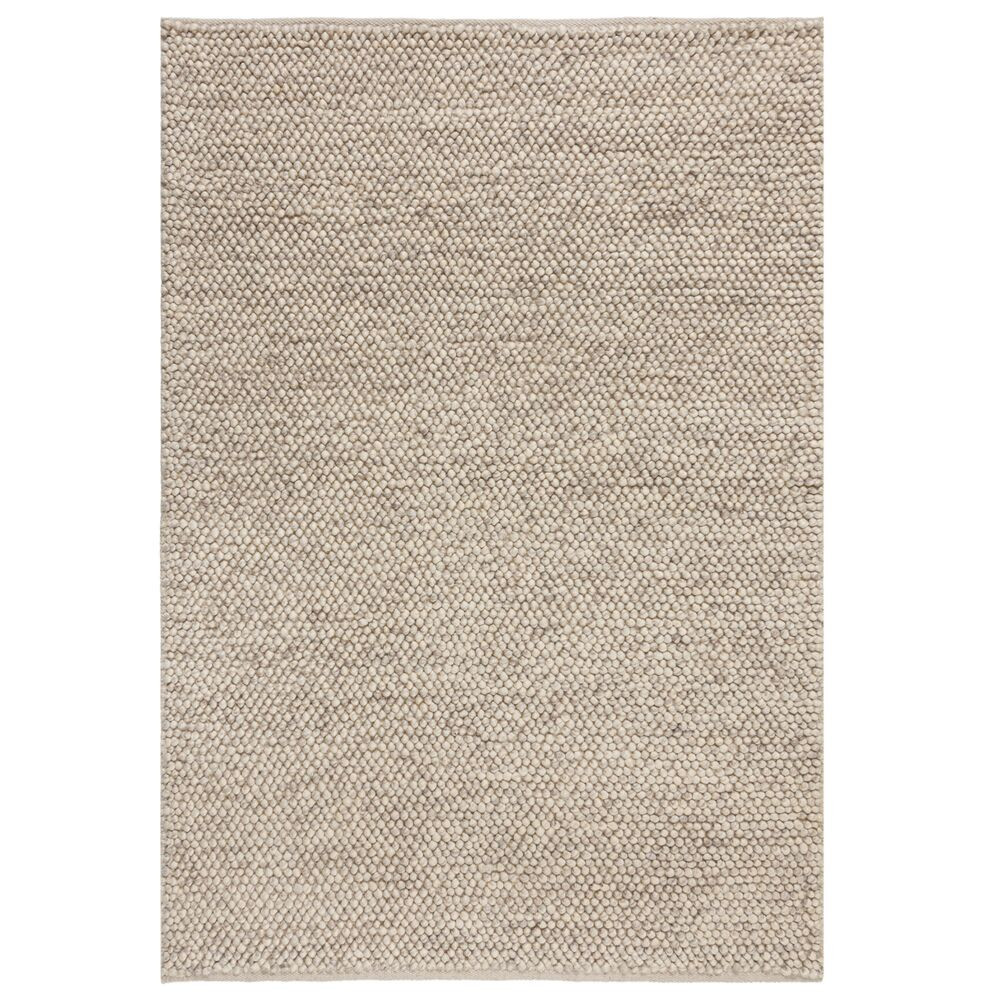 Ručně tkaný kusový koberec Minerals Light Grey – celkový pohled