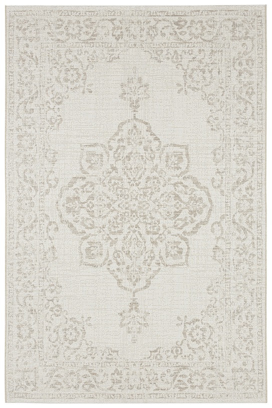 Kusový koberec Beach 103854 Cream/Beige – na ven i na doma – celkový pohled
