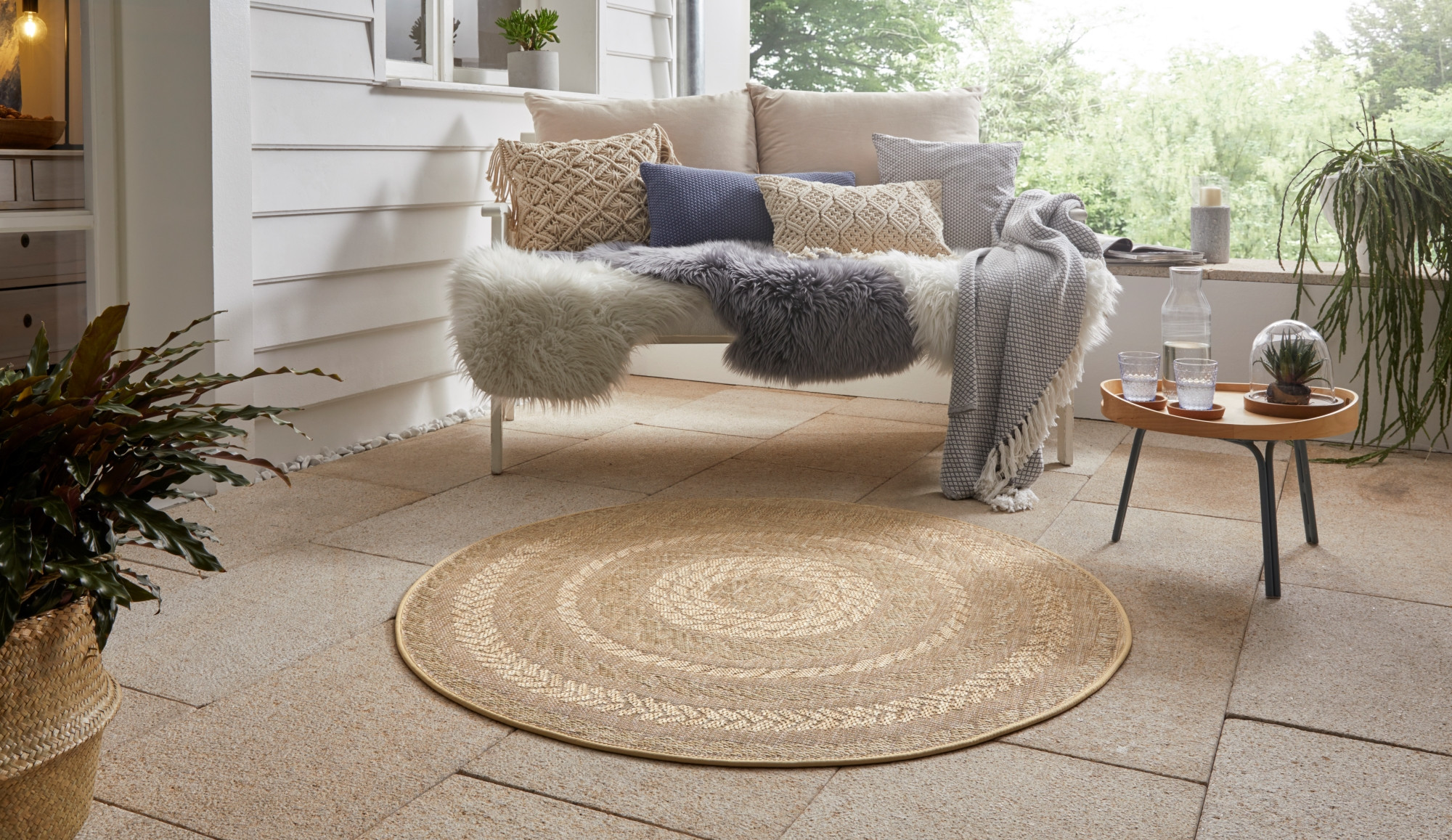 Kusový koberec Forest 103998 Beige/Brown – na ven i na doma – pohled z galerie