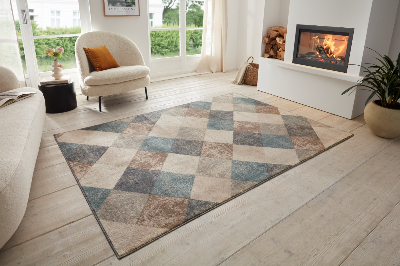 Kusový koberec Terrain 105598 Bakke Cream – pohled z galerie