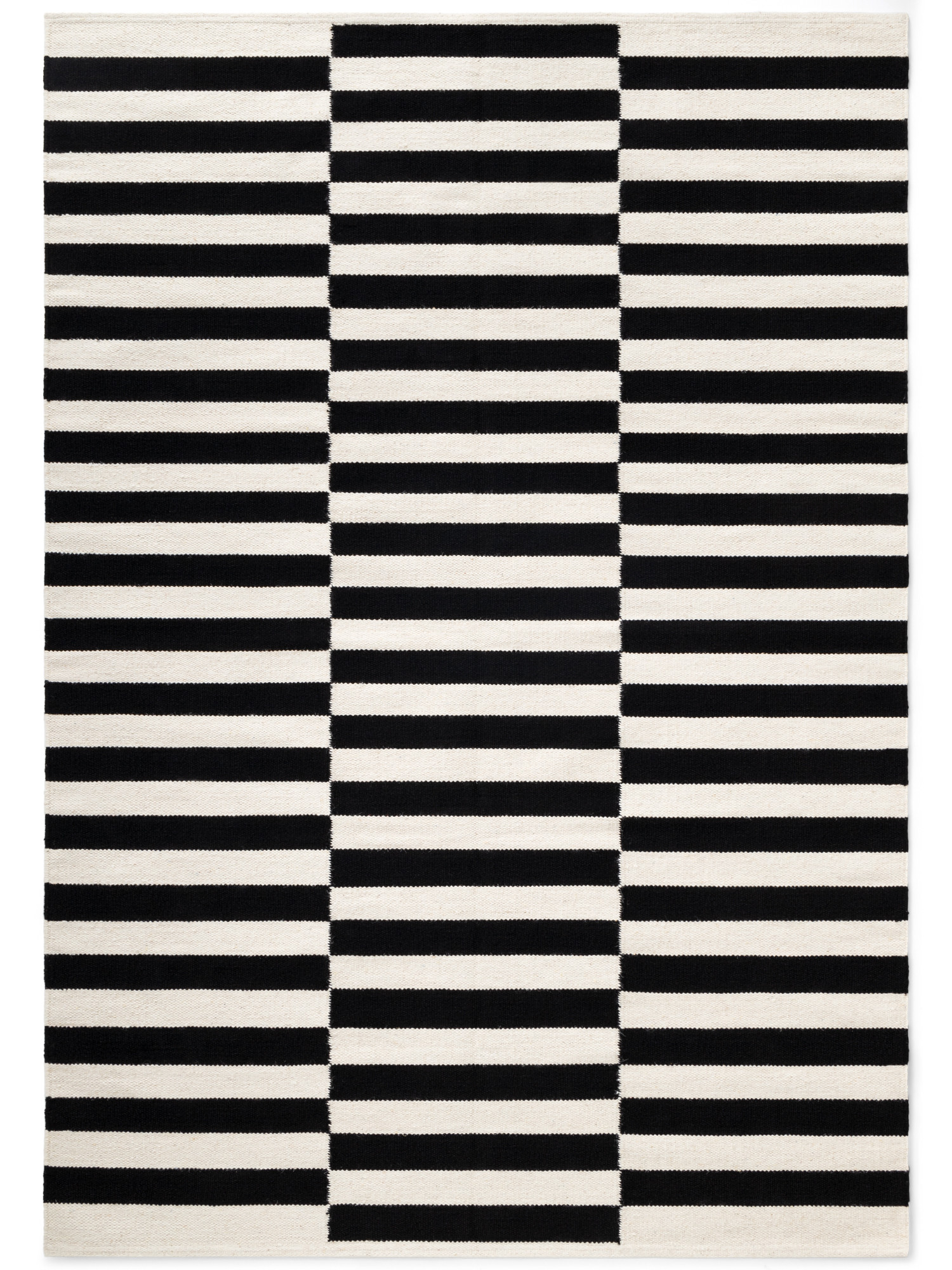 Kusový koberec Vika 106207 Black White – celkový pohled