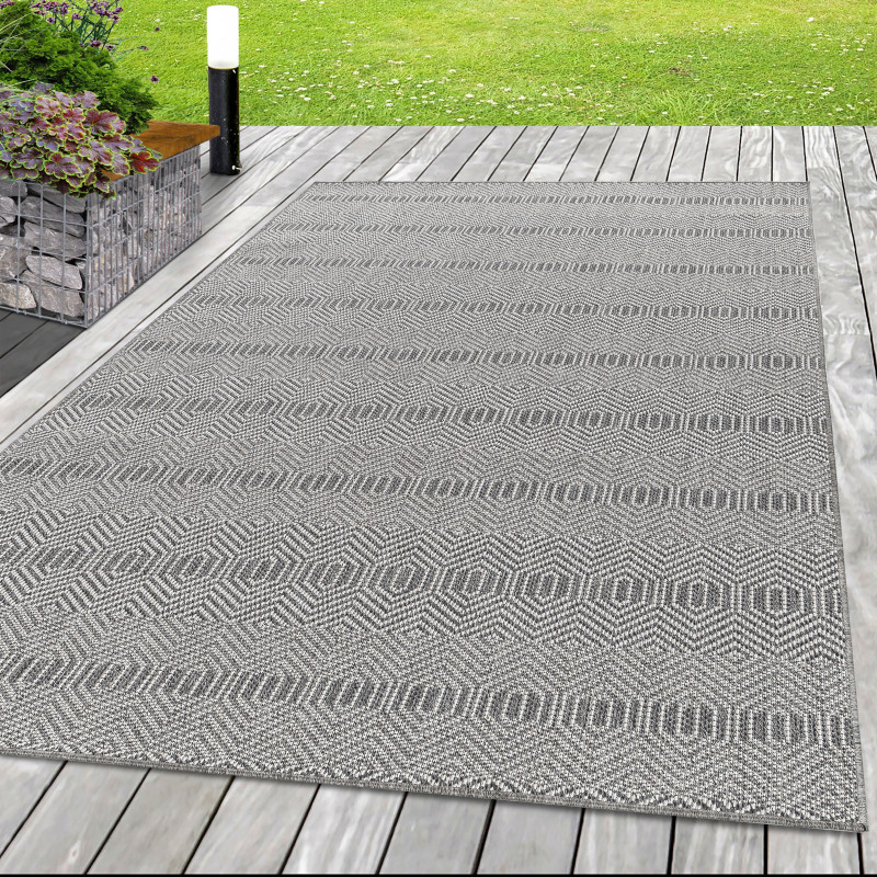 Kusový koberec Aruba 4903 grey – na ven i na doma – pohled z galerie