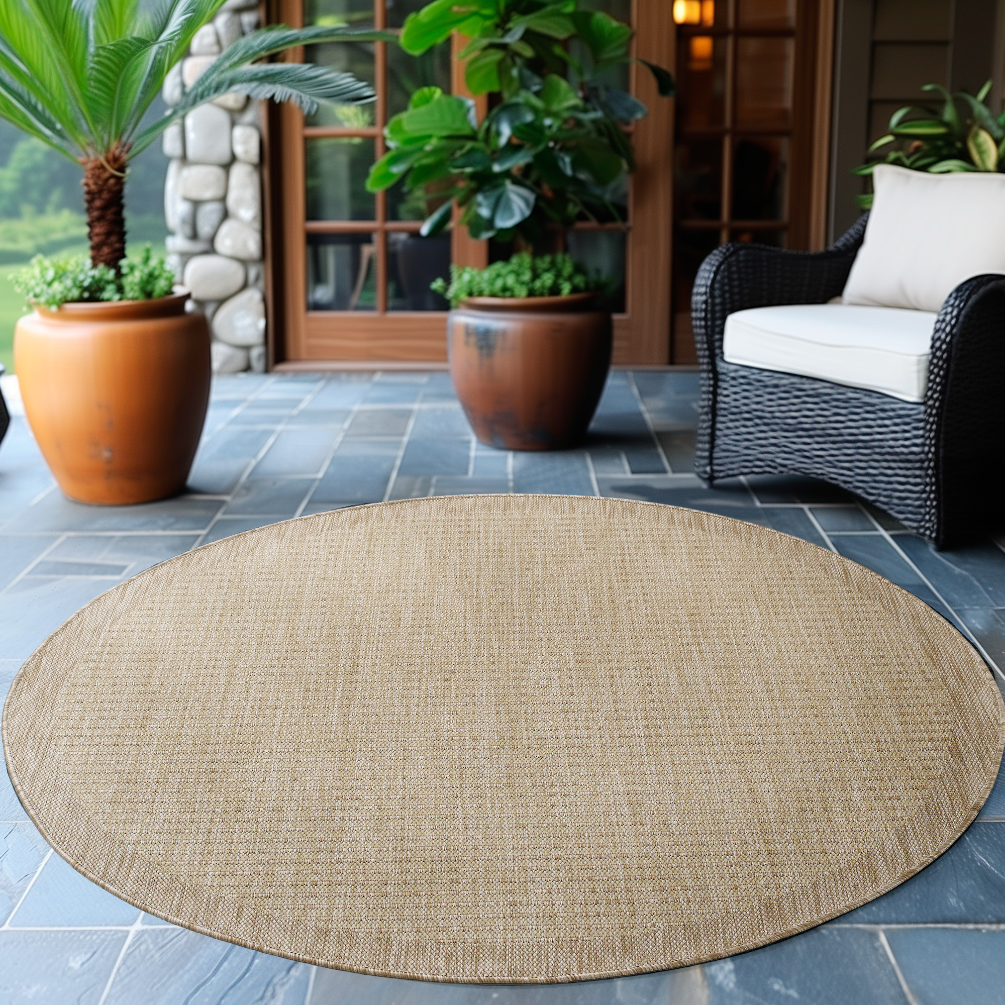 Kusový koberec Giza 1410 Beige kruh – pohled z galerie