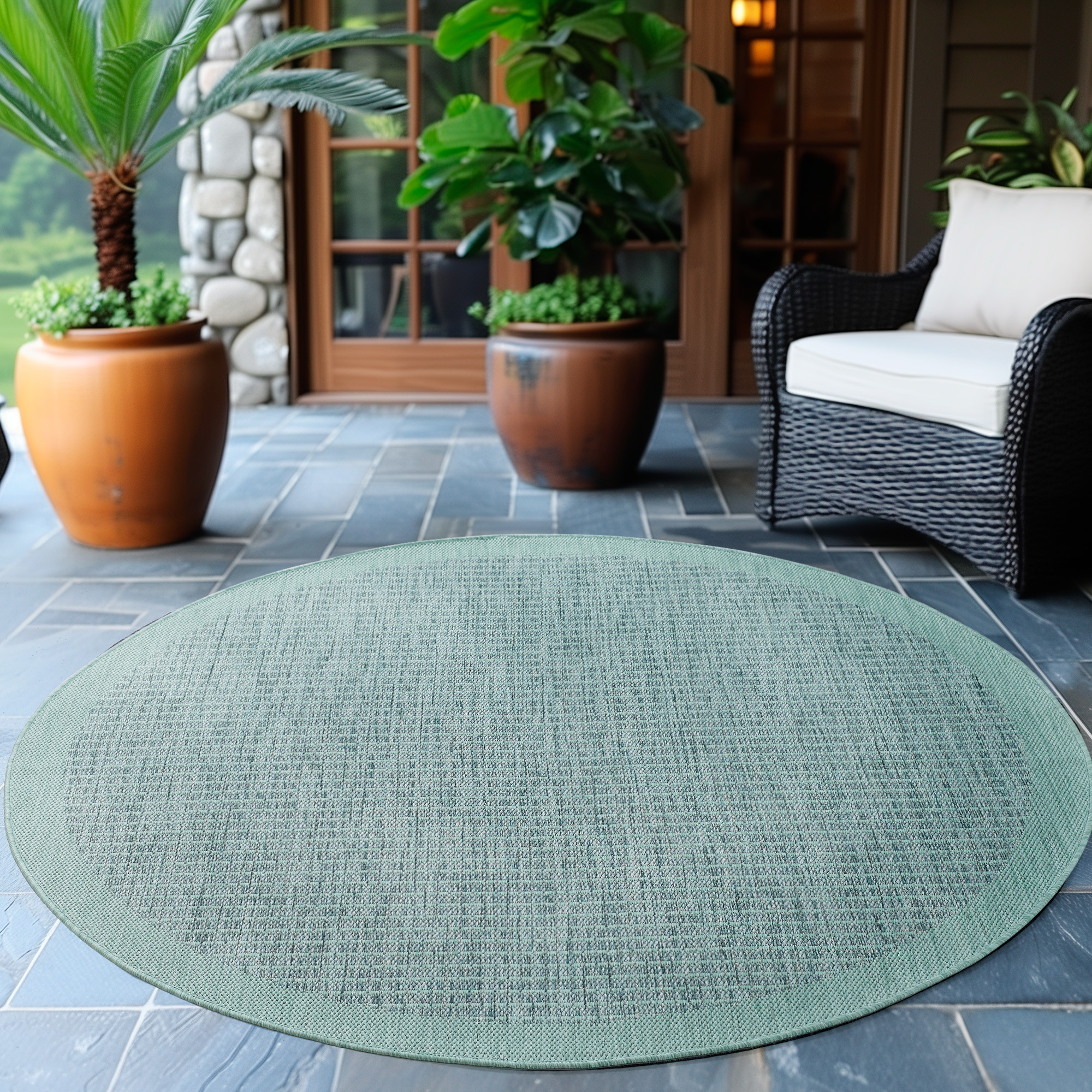 Kusový koberec Giza 1410 Blue kruh – pohled z galerie