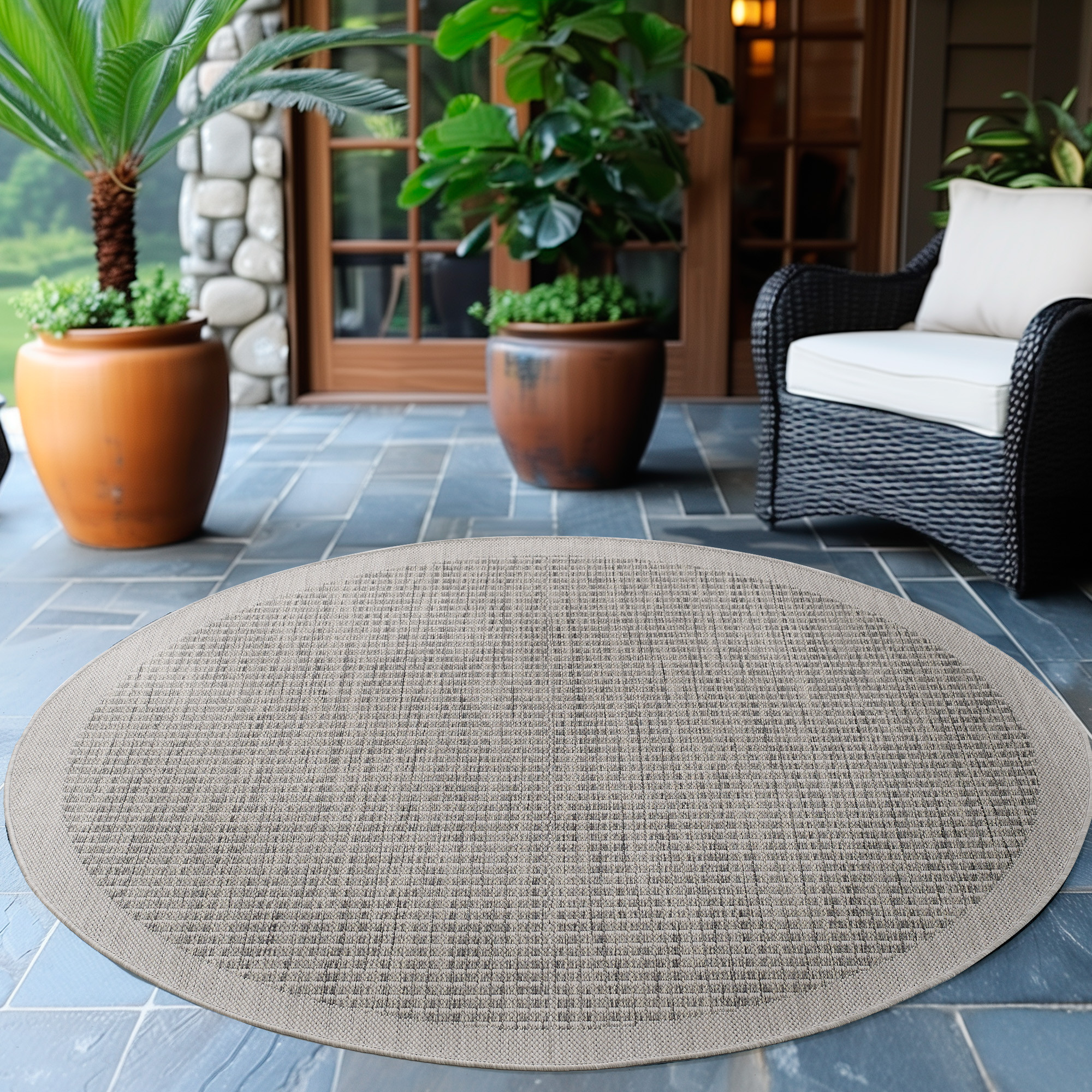 Kusový koberec Giza 1410 Grey kruh – pohled z galerie
