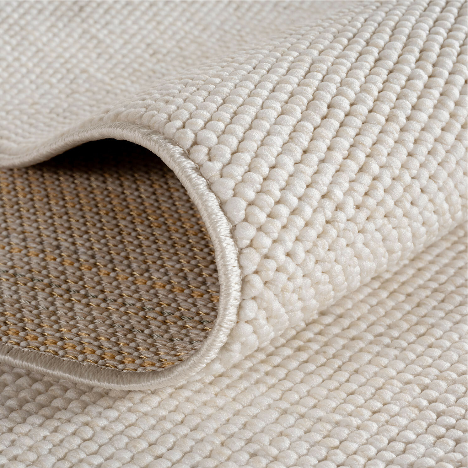 Kusový koberec Helix 2200 cream kruh – pohled z galerie