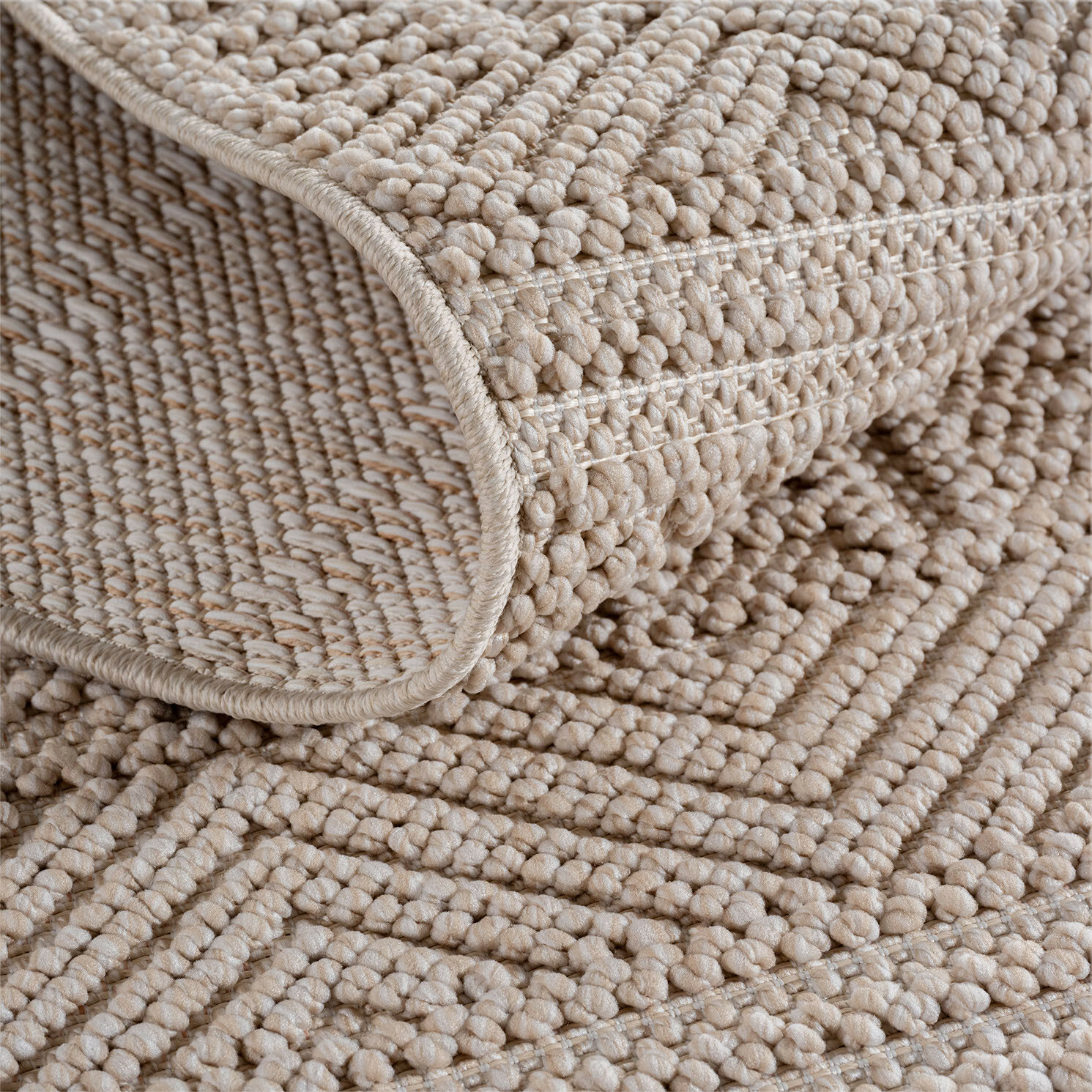 Kusový koberec Helix 2202 beige kruh – pohled z galerie
