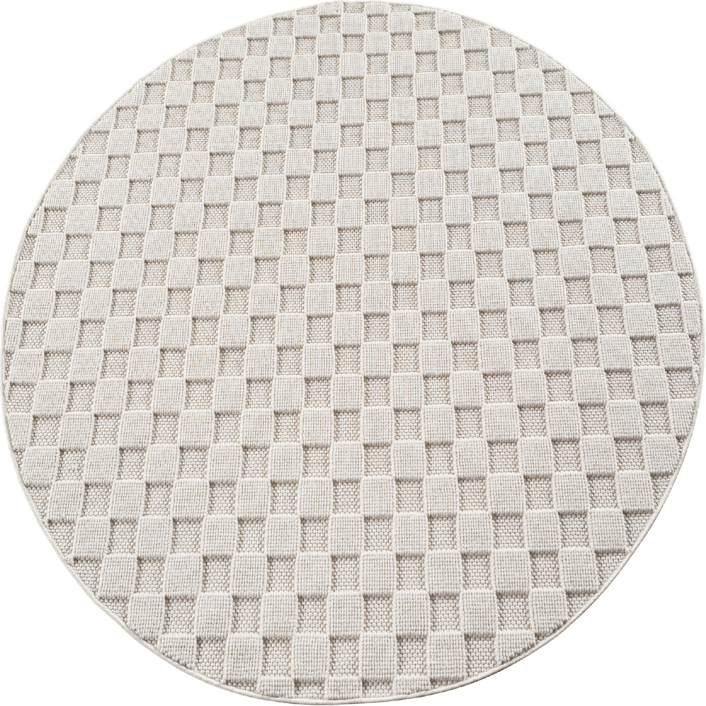 Kusový koberec Helix 2203 cream kruh – celkový pohled