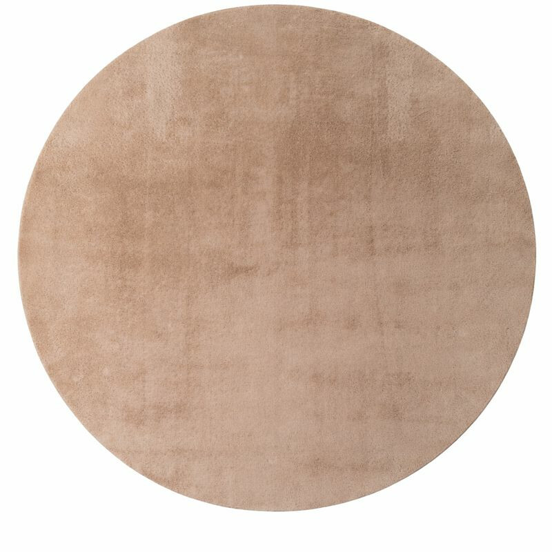Kusový koberec Joy 1400 beige kruh – celkový pohled