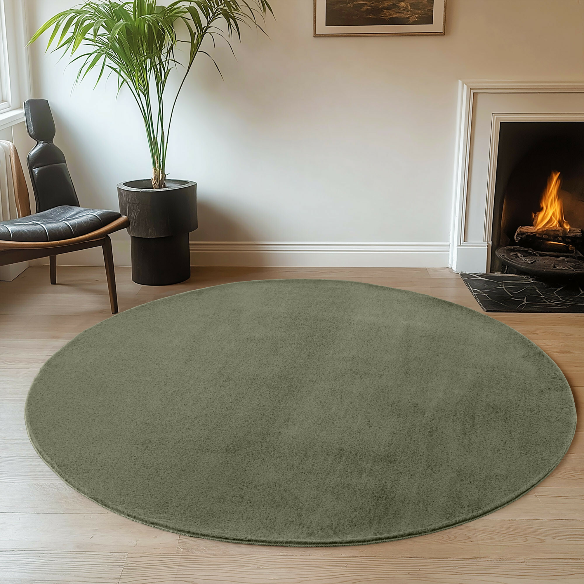 Kusový koberec Joy 1400 green kruh – pohled z galerie