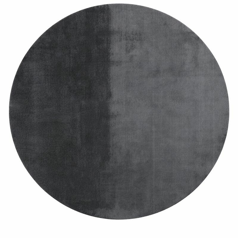 Kusový koberec Joy 1400 grey kruh – celkový pohled