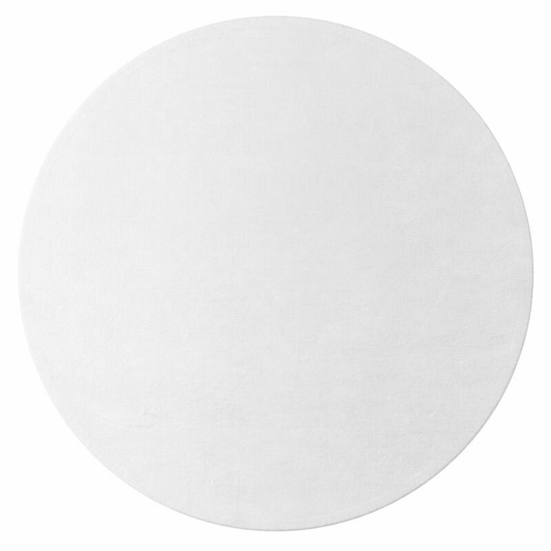 Kusový koberec Joy 1400 white kruh – celkový pohled