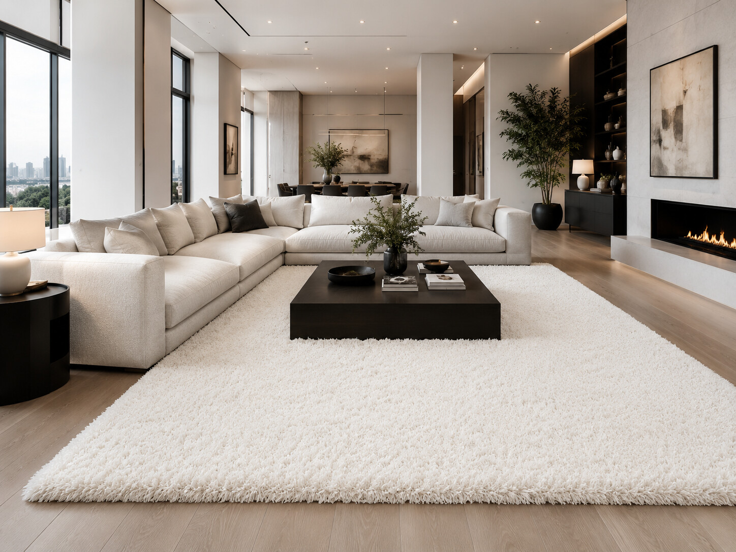 Kusový koberec Life Shaggy 1500 cream – pohled z galerie