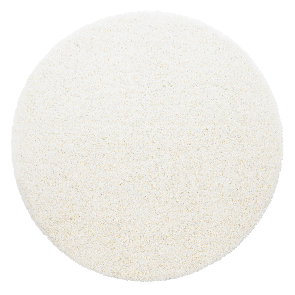 Kusový koberec Life Shaggy 1500 cream kruh – celkový pohled