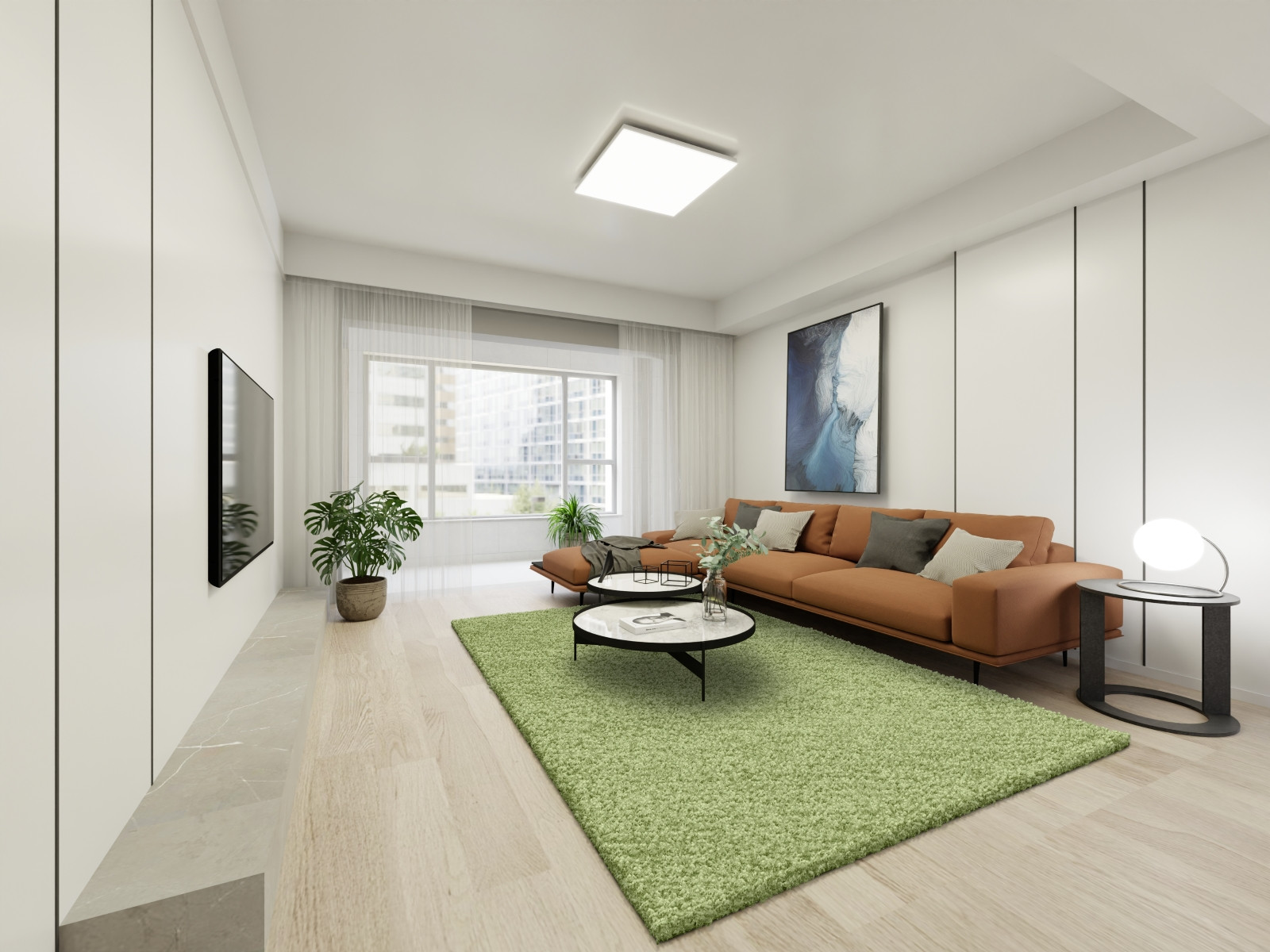 Kusový koberec Life Shaggy 1500 green – pohled z galerie