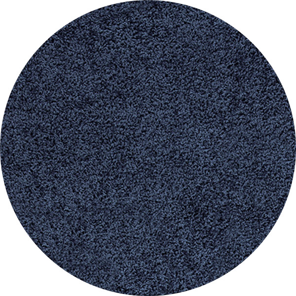 Kusový koberec Life Shaggy 1500 navy kruh – celkový pohled