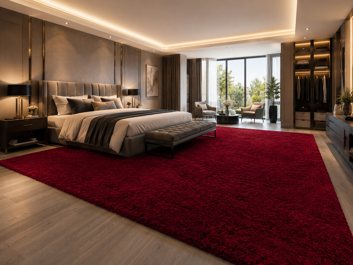 Kusový koberec Life Shaggy 1500 red – pohled z galerie