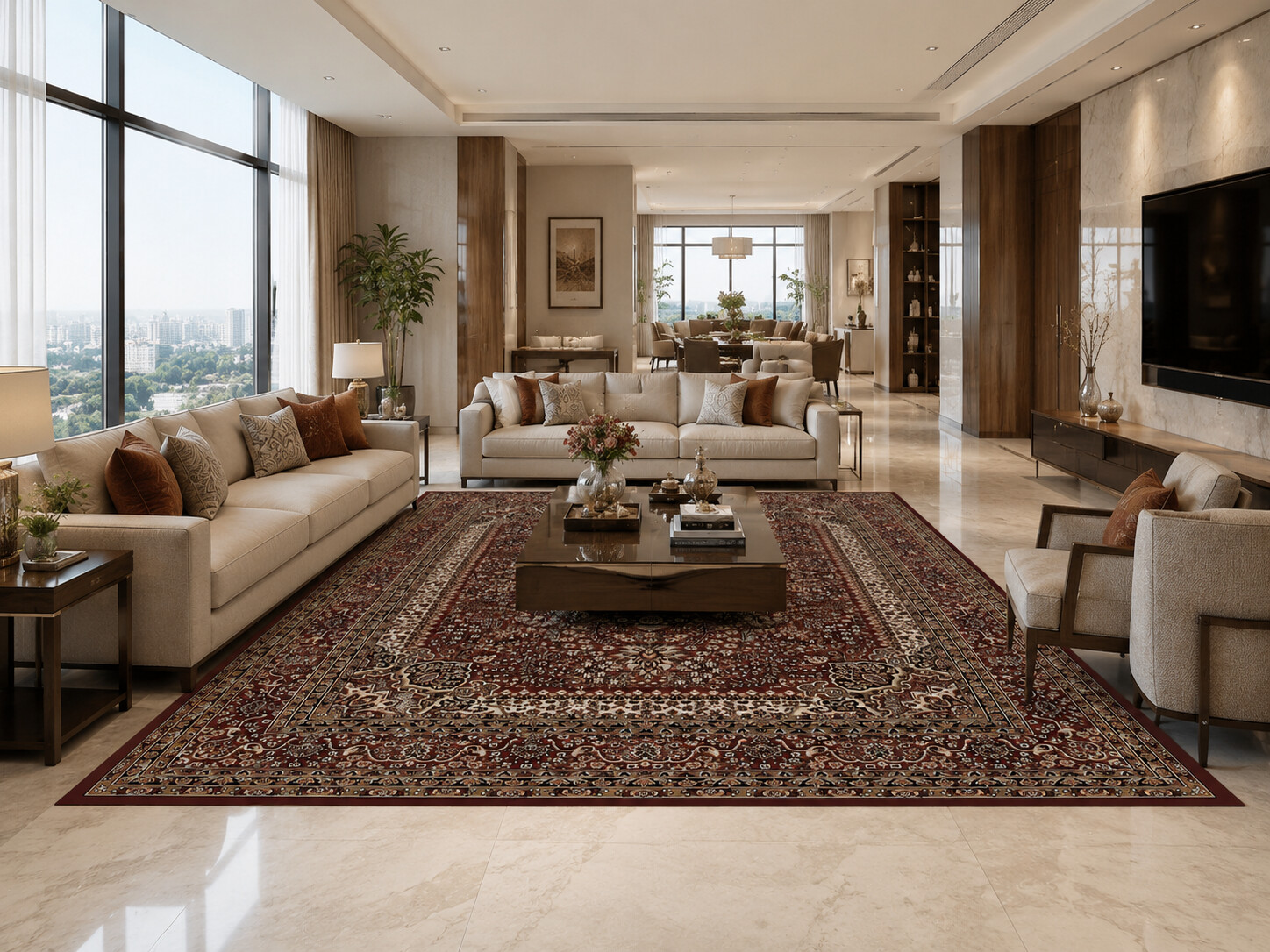Kusový koberec Marrakesh 207 red – pohled z galerie