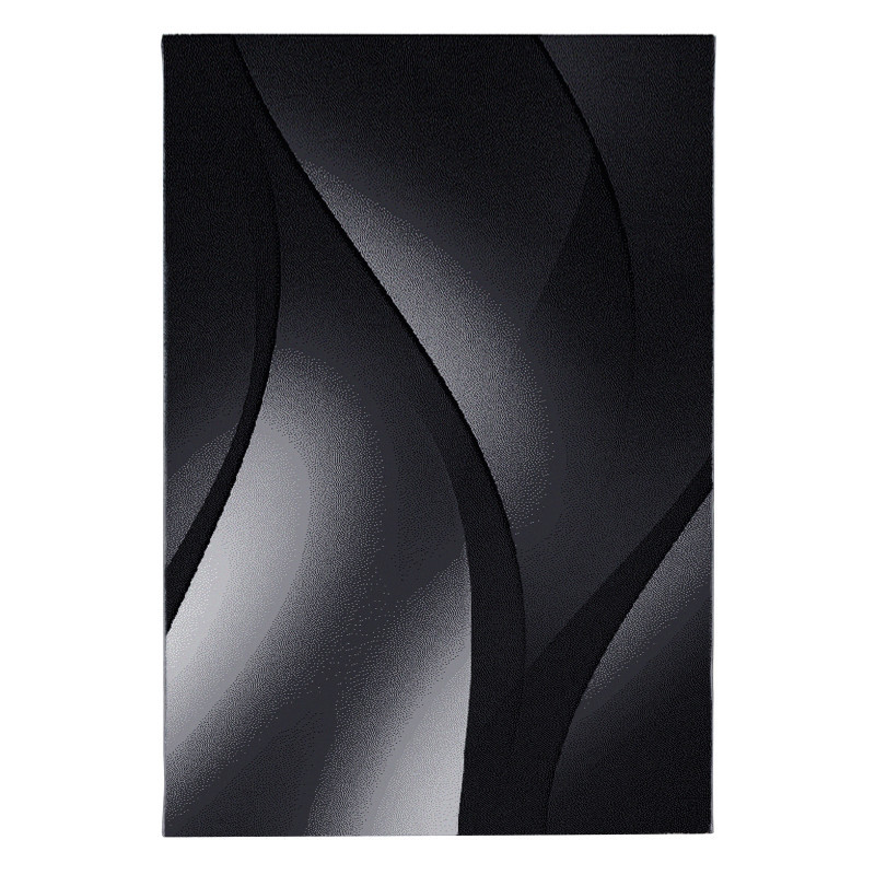 Kusový koberec Plus 8010 black – celkový pohled