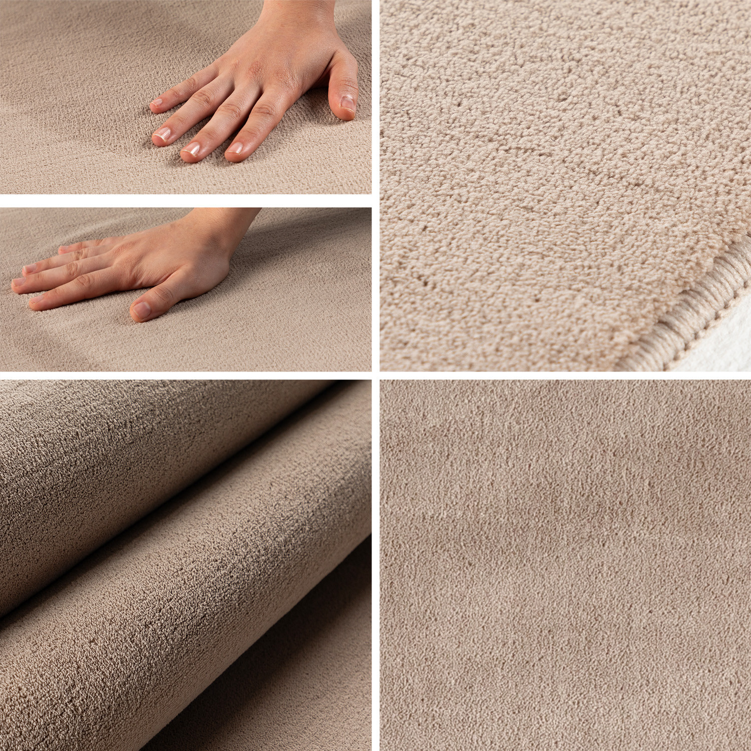 Kusový koberec Sky 5400 Beige kruh – detail z galerie