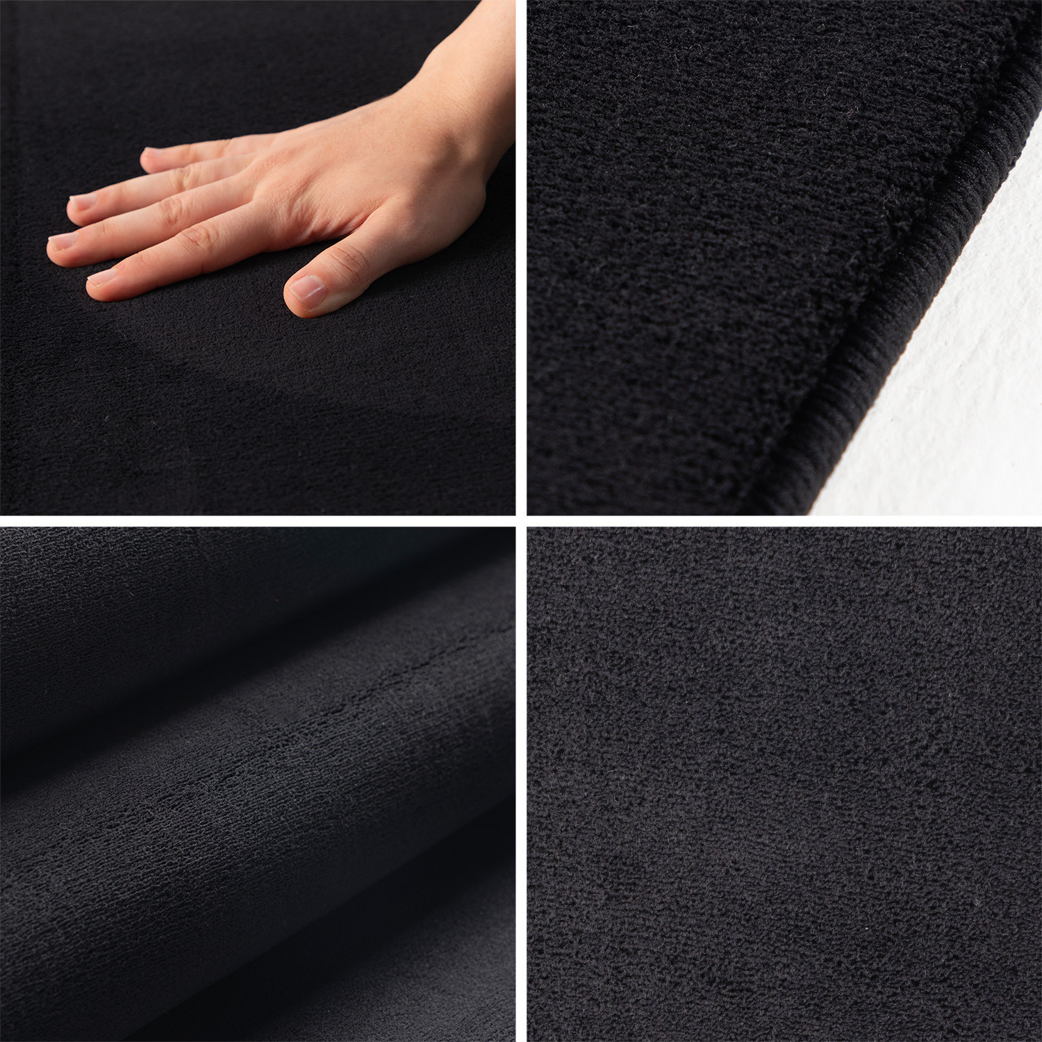 Kusový koberec Sky 5400 Black kruh – detail z galerie