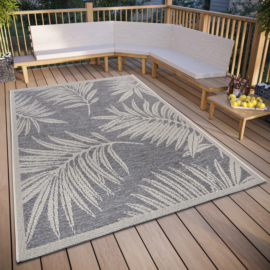 Kusový koberec Clyde 105907 Paru Grey Cream – na ven i na doma – pohled z galerie