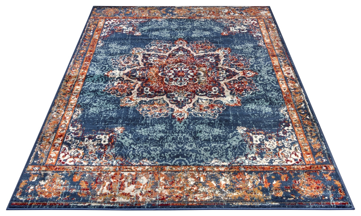 Kusový koberec Luxor 105637 Maderno Blue Multicolor – detail z galerie