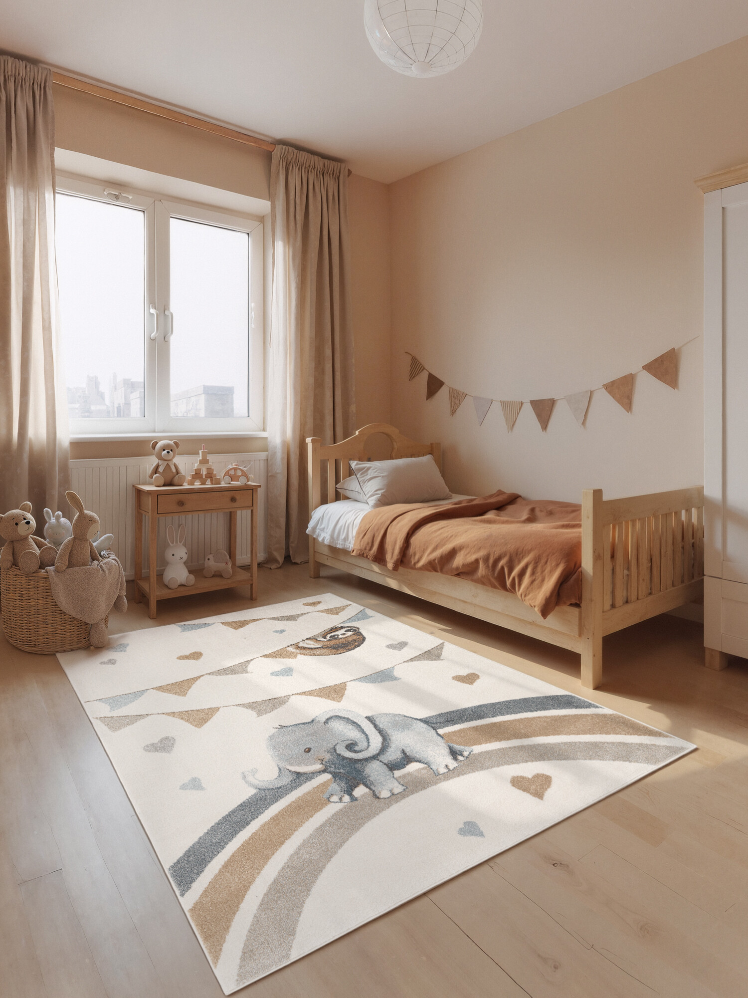 Dětský kusový koberec Villeroy & Boch Boho Kids 106305 Cream Multicolor – pohled z galerie