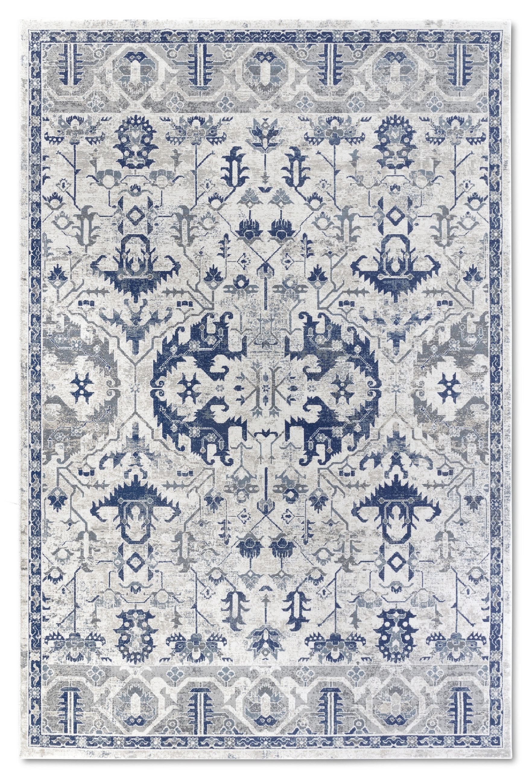 Kusový koberec Villeroy & Boch 106121 Cream, Blue – celkový pohled